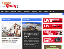Tablet Screenshot of cyprusrally.com.cy